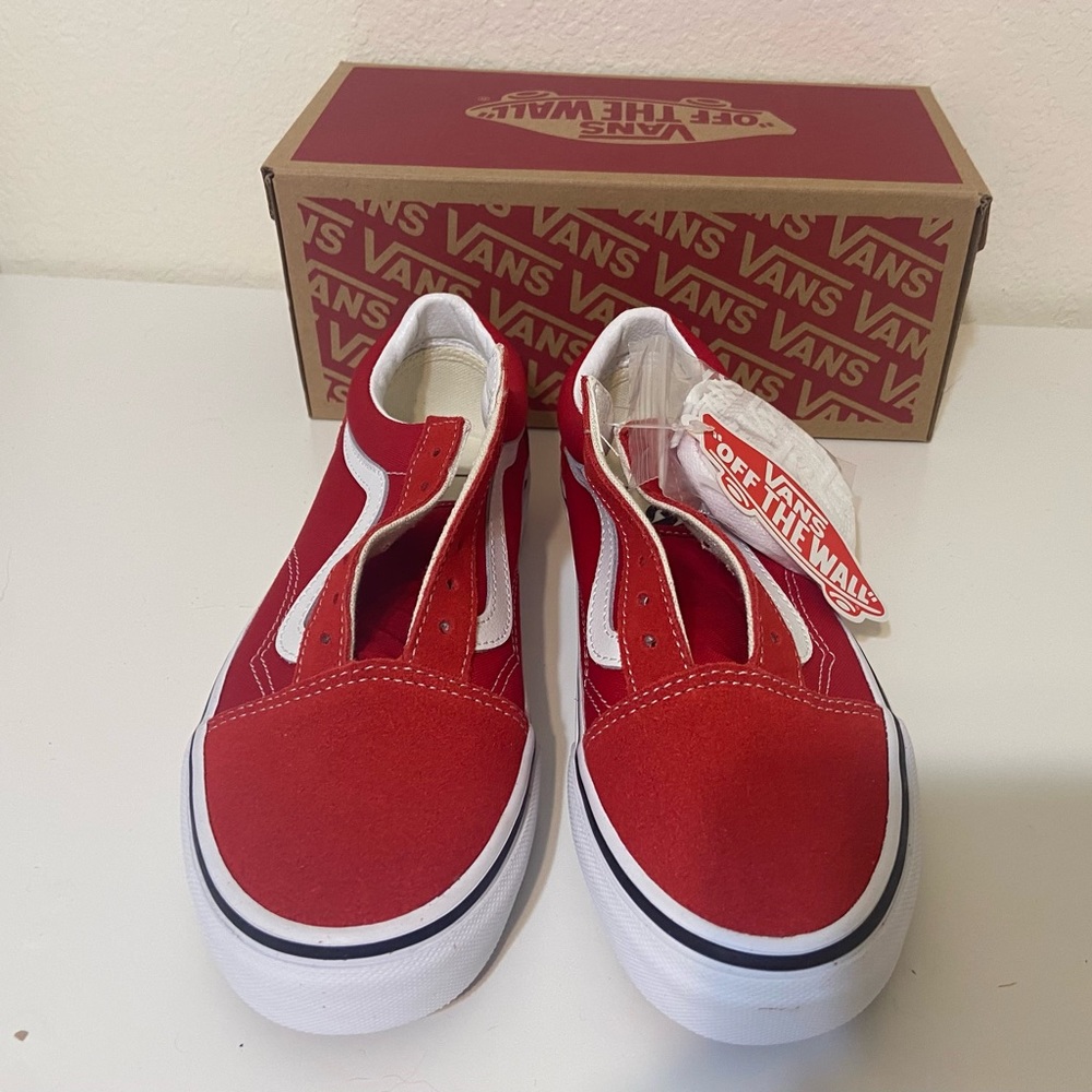 Red Vans Old School Sneakers